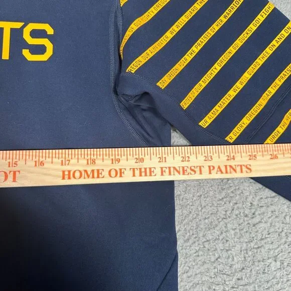 Oregon Ducks Hoodie Mens Size Medium Blue Webfoots Nike Therma Fit Sweatshirt - Picture 4 of 7